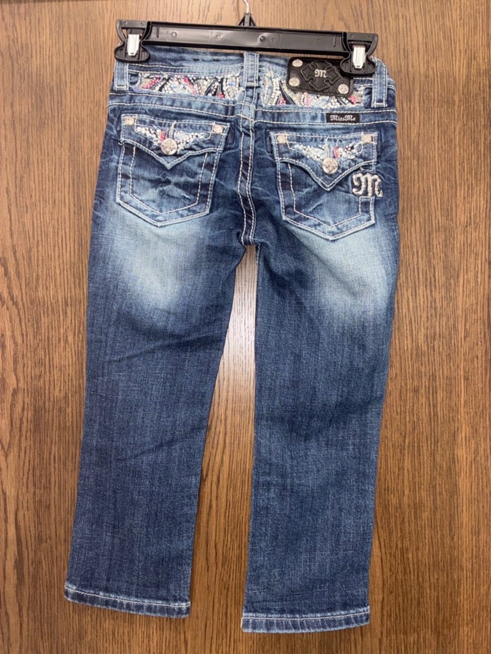 Miss Me Girls Cropped Capri Jeans Size 10